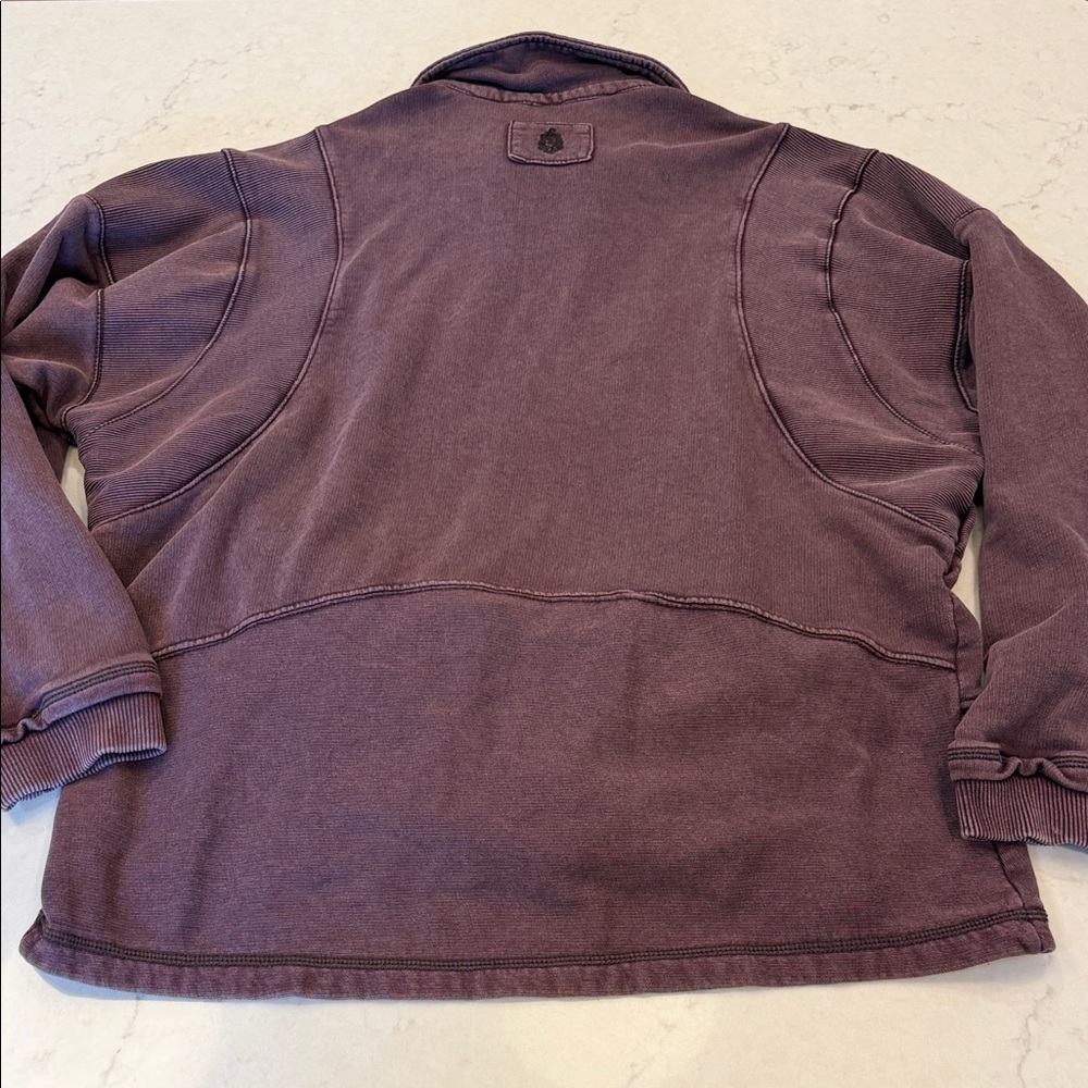 FREE PEOPLE Work It Out Pullover -‎ Black Walnut - Picture 10 of 11